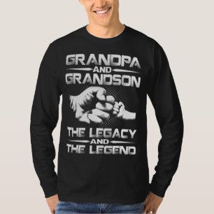 Grandpa And Grandson The Legend And The Legacy T-Shirt