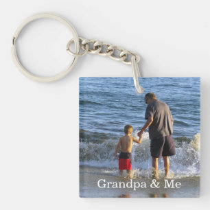 Grandpa and Me Personalised Photo Key Chain