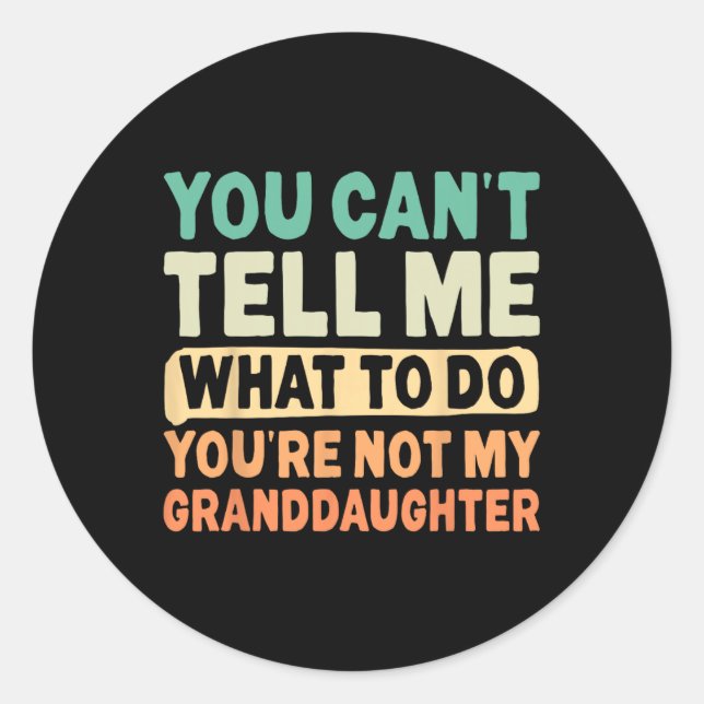 Grandpa Art For Grandfather Gramps Men Poppy Papi  Classic Round Sticker (Front)