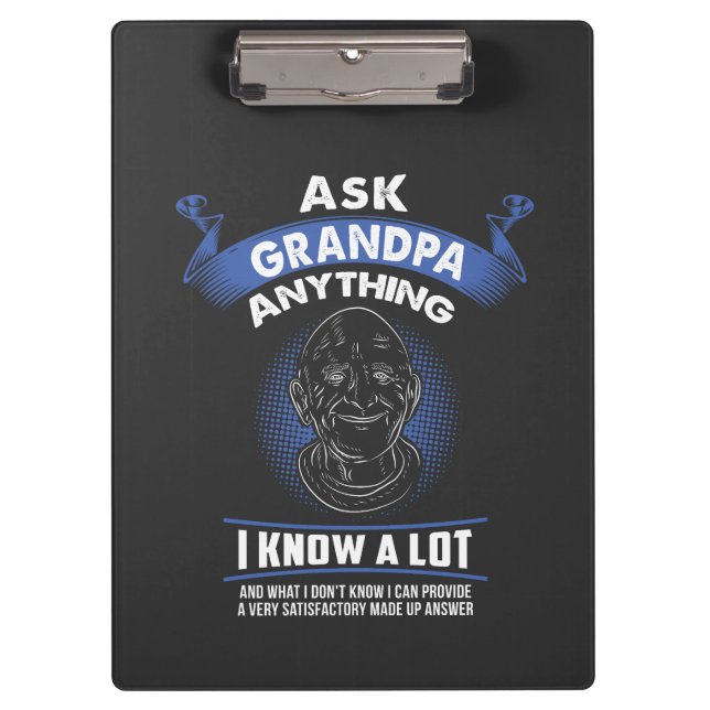 Grandpa - Ask Grandpa Anything Clipboard (Front)