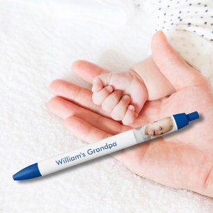 Grandpa Baby's Photo Personalized Black Ink Pen