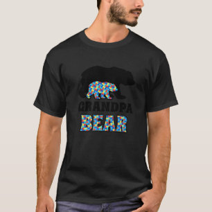 Grandpa Bear Autism Awareness T-Shirt