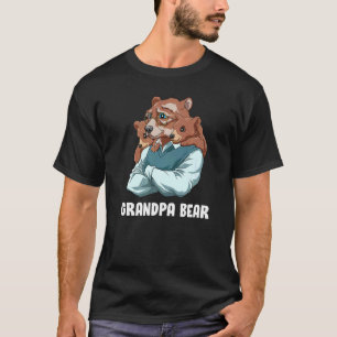 Grandpa Bear  Grandfather Granddaughter Grandson T T-Shirt