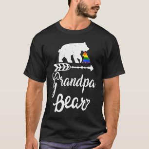 Grandpa Bear LGBT Christmas Rainbow Pride Gay Lesb T-Shirt
