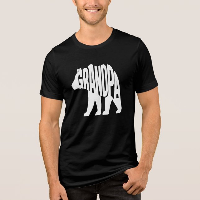 Grandpa Bear Tri-Blend Shirt (Front)