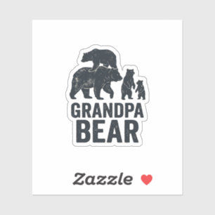 Grandpa Bear Vintage Engraving Family Bear Shirt D