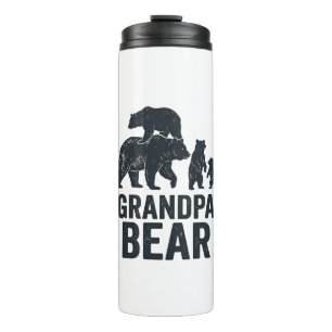Grandpa Bear Vintage Engraving Family Bear Shirt D Thermal Tumbler