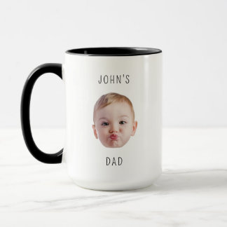 Grandpa Birthday, Baby Face Dady Gift, Custom Face Mug