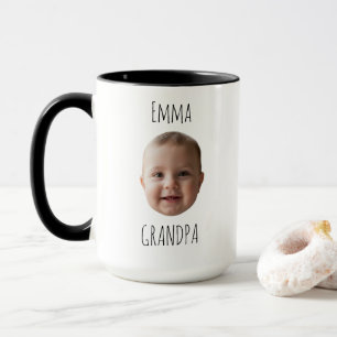 Grandpa Birthday Gift – Custom Baby Face Mug