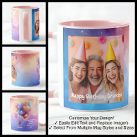Grandpa Birthday Photo Message Balloons Modern 002