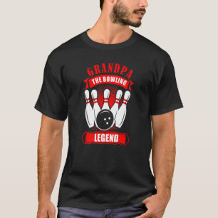 Grandpa Bowler Ten Pin GRANDPA Legend Bowling Prem T-Shirt