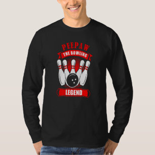 Grandpa Bowler Ten Pin PEEPAW Legend Bowling Premi T-Shirt