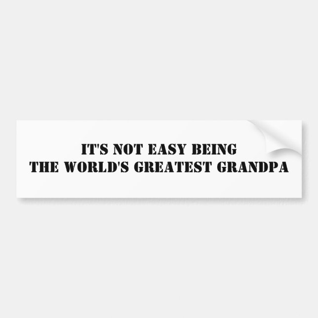 Grandpa Bumper Sticker (Front)