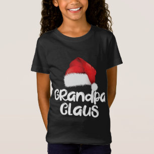 Grandpa Claus Christmas Family Matching Santa Hat  T-Shirt