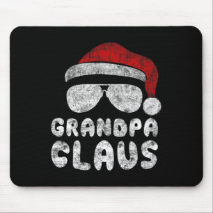 Grandpa Claus Christmas Lights Matching Family Xma Mouse Pad