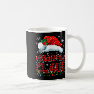Grandpa Claus Christmas Lights Pajama Family Group Coffee Mug