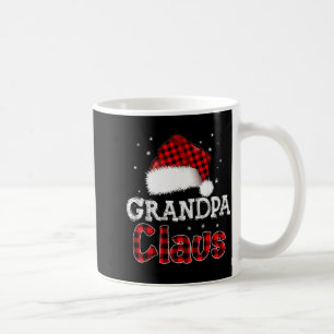 Grandpa Claus Christmas Red Plaid Pajama Family Ma Coffee Mug