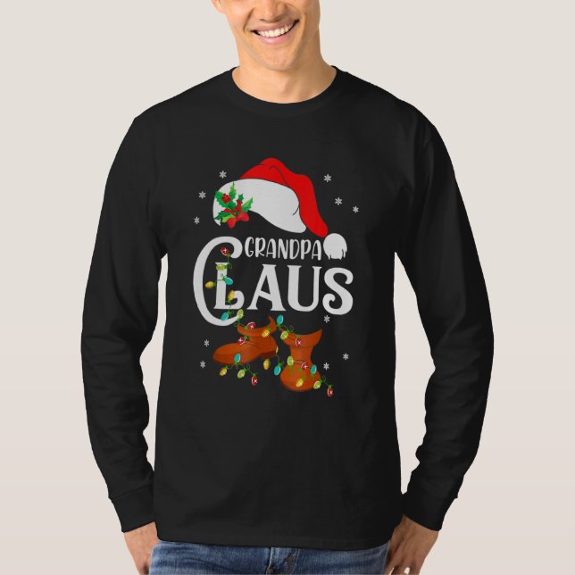 Grandpa Claus  Family Matching Grandpa Claus Pajam T-Shirt (Front)