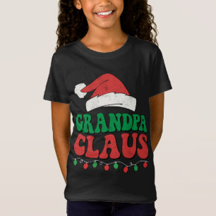 Grandpa Claus Santa Christmas Lights Family Matchi T-Shirt