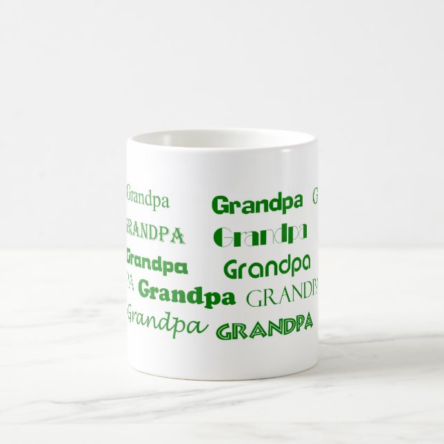 Grandpa Coffee Mug (Green) (Center)