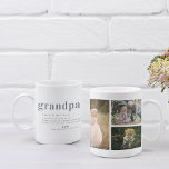 Grandpa Definition | 3 Photo Collage Coffee Mug<br><div class="desc">Modern 3 photo collage coffee mug. Featuring a sweet definition of what a Grandpa is with room for custom message, names and/or year. These are Father’s Day gifts that are perfect for any dad. A gift that he will treasure for a lifetime! Can be customised for any moniker - papa,...</div>