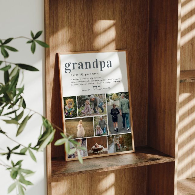 Grandpa Definition | 8 Photo Collage Poster (Creator Uploaded)