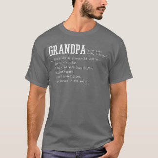Grandpa Definition Funny Grandfather girl T-Shirt
