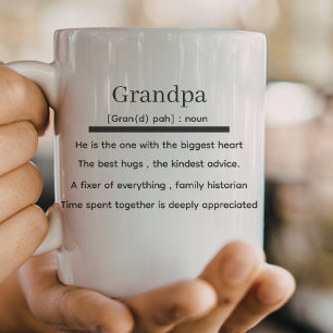 Grandpa definition, grandpa father's day coffee mug