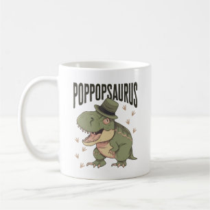 Grandpa Dinosaur Father's Day Poppopsaurus Coffee Mug