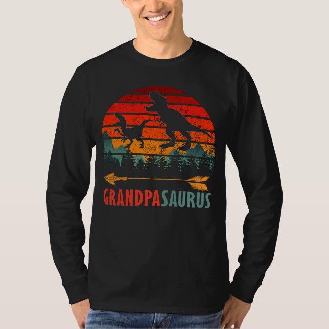 grandpa dinosaur grandpasaurus T-Shirt (Front)