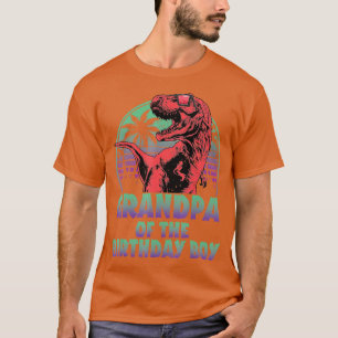 Grandpa Dinosaur of the Birthday Boy Matching Fami T-Shirt