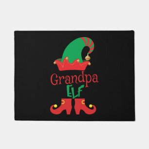 Grandpa ELF Christmas Family Matching Doormat