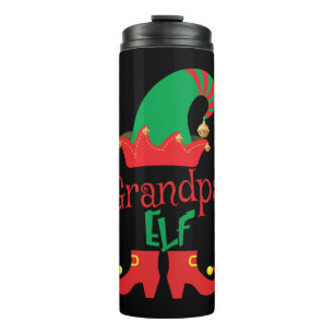 Grandpa ELF Christmas Family Matching Thermal Tumbler