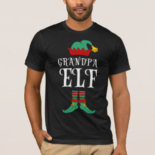 Grandpa Elf Cute Funny Christmas Costume T-Shirt