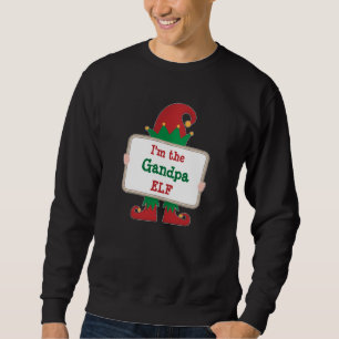 Grandpa Elf Personalised Christmas Elf T-Shirt Sweatshirt