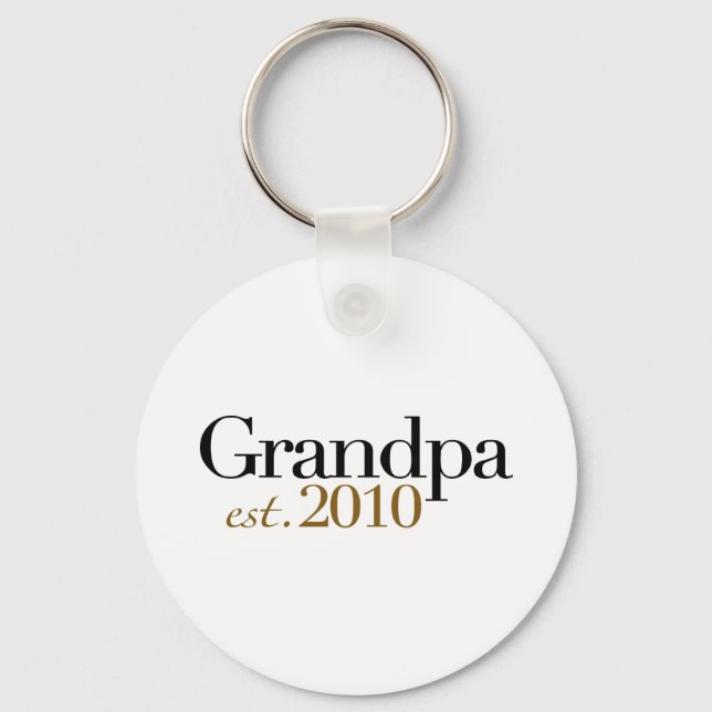 Grandpa Est 2010 Key Ring (Front)