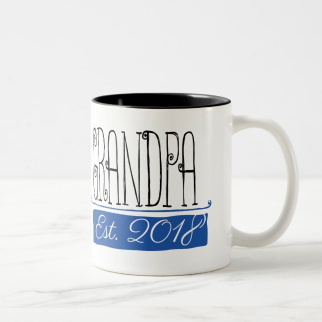Grandpa Est 2018 Gift Mug (Right)