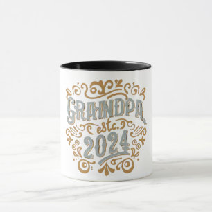 grandpa est 2024, Promoted To Grandpa Est. 2024 Mug