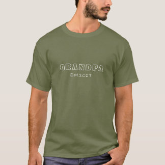 Grandpa Est. 207 Shirt | Grandpa-to-Be Gift
