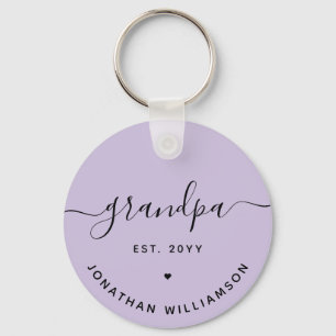 Grandpa Est Custom New Grandpa Gifts Key Ring