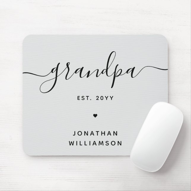 Grandpa Est Custom New Grandpa Gifts Mouse Pad (With Mouse)