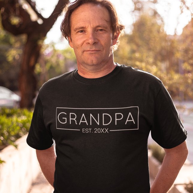 Grandpa Est Custom Year T-Shirt (Creator Uploaded)