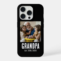 Grandpa Est. White grunge text photo