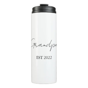 Grandpa Est. [Year] – Custom Gift for Grandfathers Thermal Tumbler