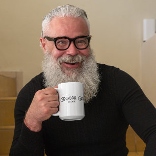 Grandpa Established est. year grunge text Coffee Mug