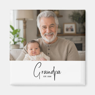 Grandpa Established Gift  Magnet