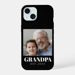 Grandpa Established Photo Grandparents Day iPhone 15 Case