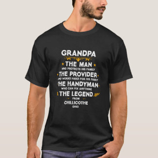 Grandpa family Quote USA City Chillicothe Ohio T-Shirt