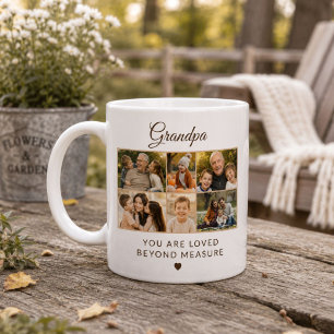 Grandpa Father's Day 6 Family Photo Coffee Mug