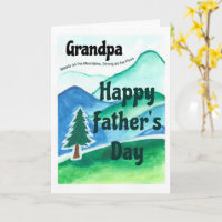Grandpa Father's Day Steady as the Mountains